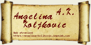 Angelina Koljković vizit kartica